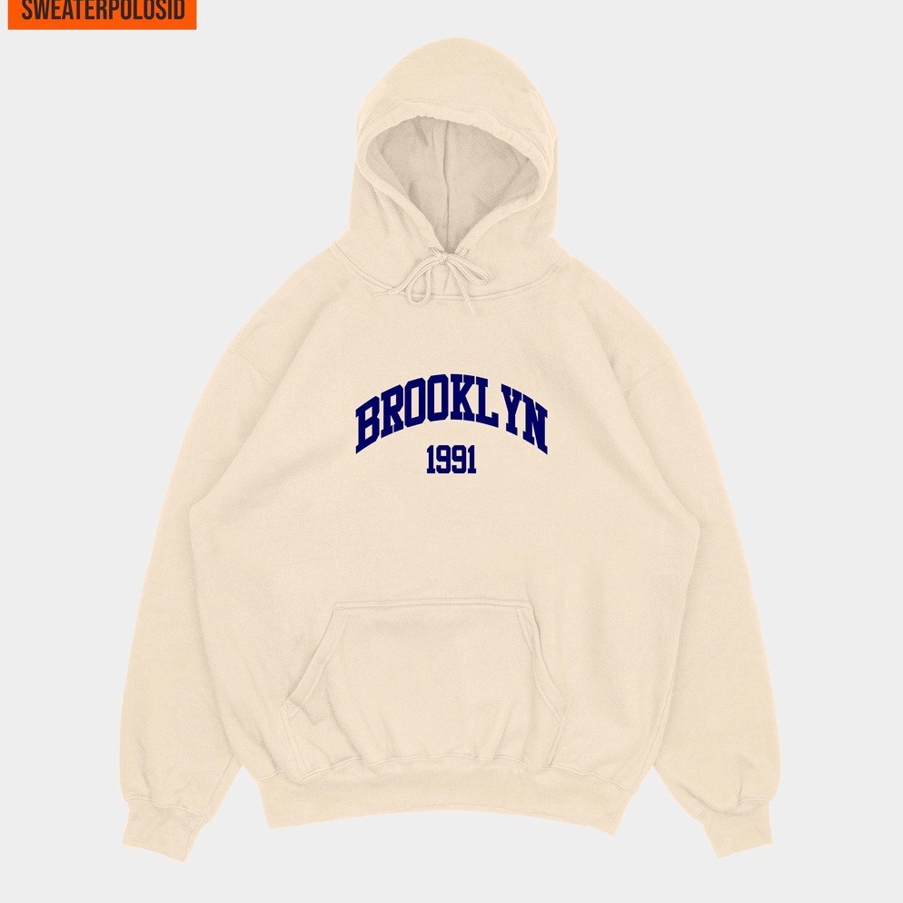 Ayo Ramaikan SWEPO Hoodie Jumper Brooklyn 1991 (BORDIR) M -XXL (Pria & Wanita) 321♭