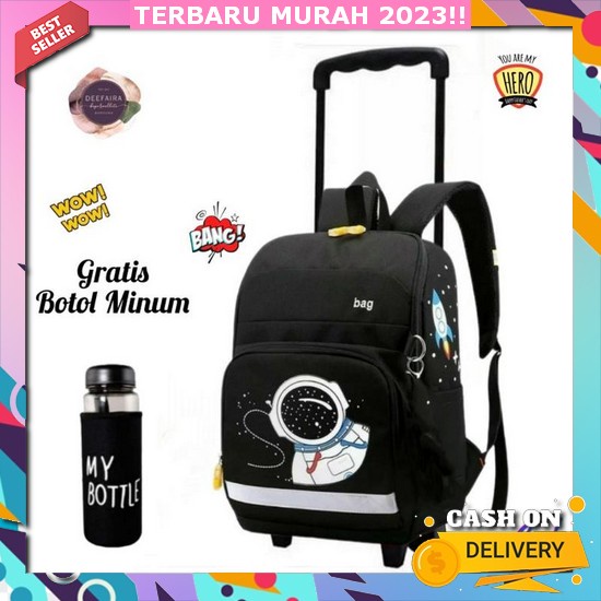 Tad Trolley Anak Cewek Cowok Trily Lucu Skolah Troleyy Anak2 Tas Dorong Murah Teroli Mini Kids Motif
