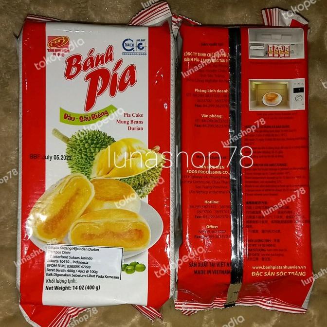 

#####] Bakpia kacang hijau & durian Tan Hue Vien Banh Pia Dau -Sau Rieng 400g