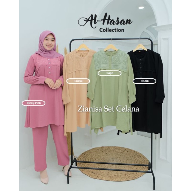ZIANISA SET CELANA ORIGINAL AL HASAN COLLECTION/SET CELANA AL HASAN/SETCEL/ONE SET AL HASAN/SET WANI