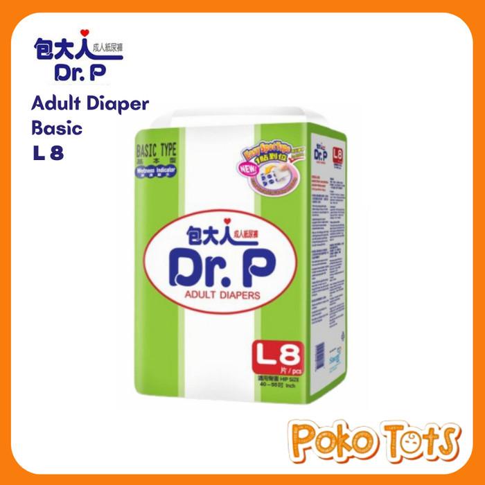 Dr. P Basic Type Adult Diapers Popok Dewasa Tipe Perekat Size M/L/Xl