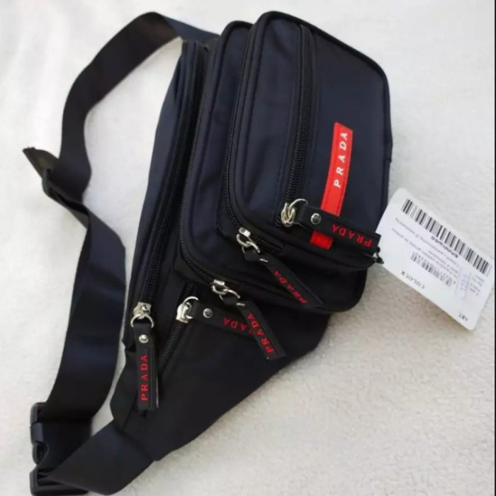 PROMO TAS SELEMPANG PINGGANG PRADA PRIA DAN WANITA 7 RESLETING PRADA WAISTBA TERMURAH