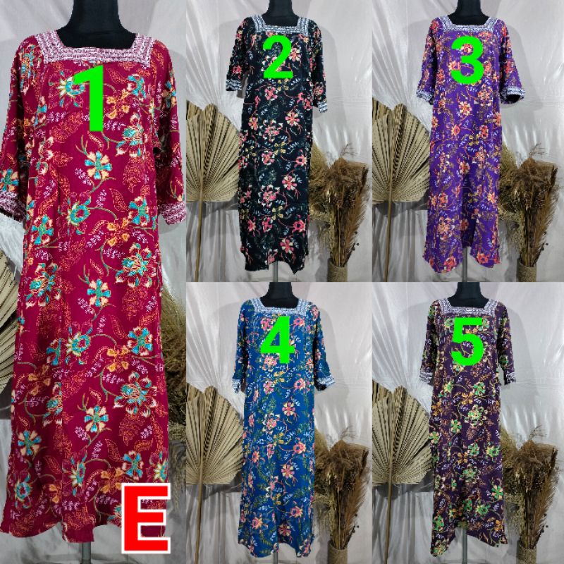 KENCANA UNGU ORI  DASTER SEDRESS LEHER KOTAK LD  100CM LABEL COKLAT