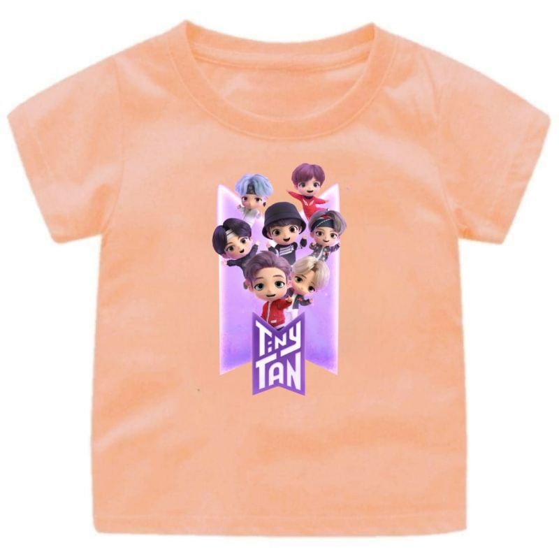 Baju Kaos Anak Cewek-Cowok Bts Tinytan usia 1-12Tahun