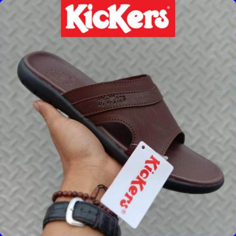 Limited Sandal Kickers Pria Kulit Asli Sandal Casual. Sandal Pria. Sandal Kulit. Sendal Pria. Sendal