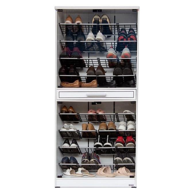 RAK SANDAL KACA RAK SEPATU LEMARI SANDAL LEMARI SEPATU HUGA 4700 425