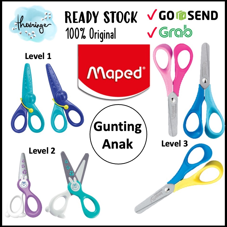 

[PRODUK 6HJJE64] Maped Safety Scissors Belajar Gunting Anak 2 Tahun Kidi Cut Kidi Pulse Vivo 3D Menggunting 3788