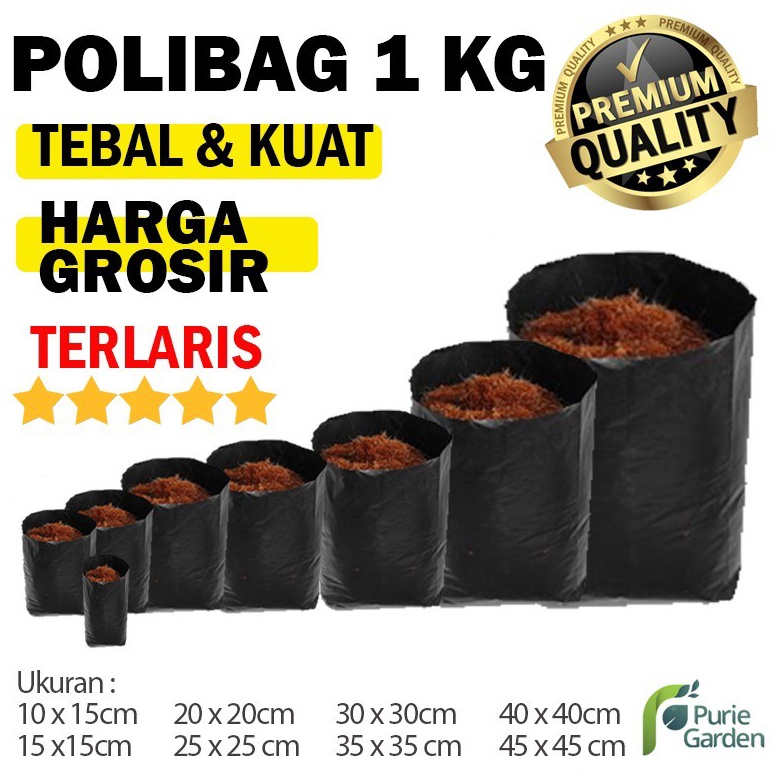 Diskon5.5 Polybag Polibag Tanaman All Varian TERLARIS 1Kg PG SBY TG0