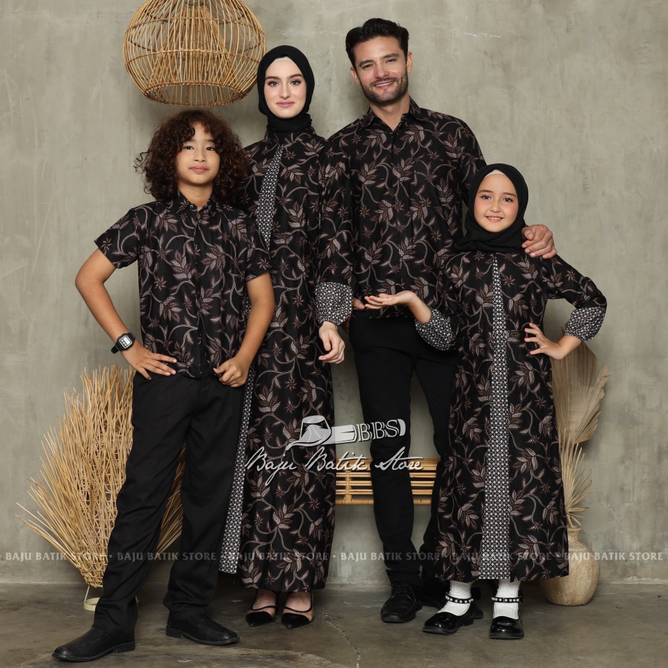 yxrr -37 Sarimbit Keluarga 2023 Lebaran New Cardiy Series Batik Couple keluarga Terbaru Pasangan Aya