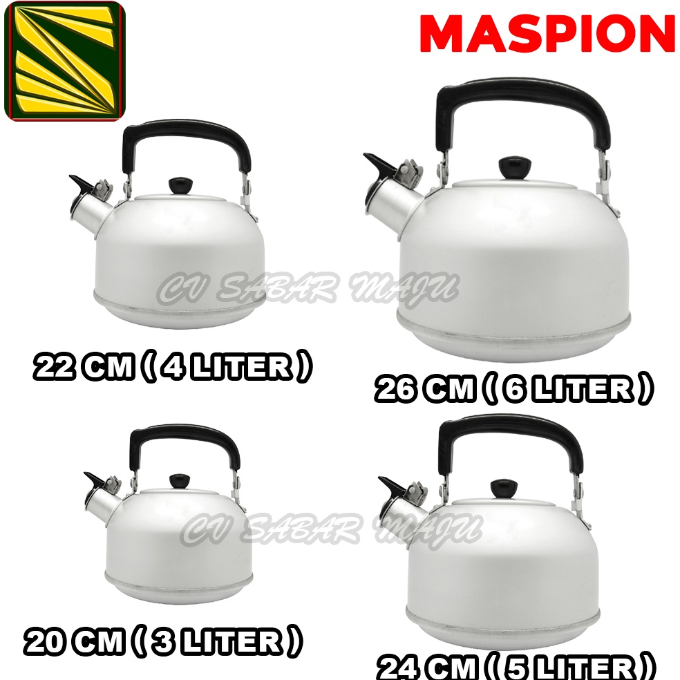 Sale Maspion Teko Bunyi Maspion kettle | Ceret Maspion 20 Cm , 22 Cm , 24 Cm dan 26 Cm / Teko Air Pa