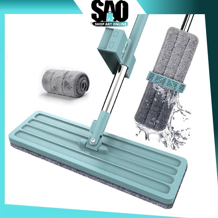 Ready stock SAO - H5355 Lap Pel Tarik Microfiber / Lap Pel / Alat Pel Praktis / Mop Foldable Alat Pe