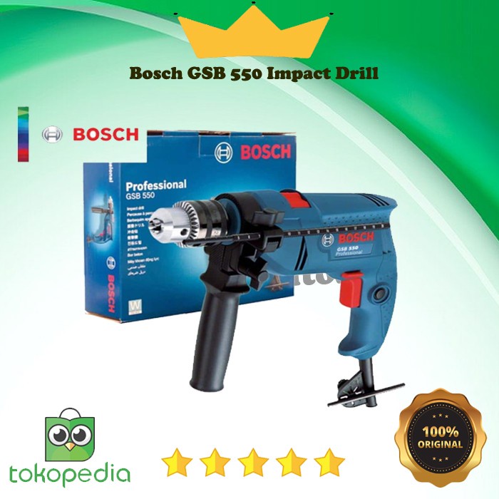 Terlaris Bor Impact Bosch Gsb 550 Bor 13 Mm Bosch Beton