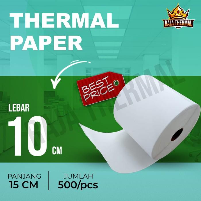 

Terlaris Kertas Sticker Thermal 100X150 Mm Label Thermal A6 500 Pcs Resi