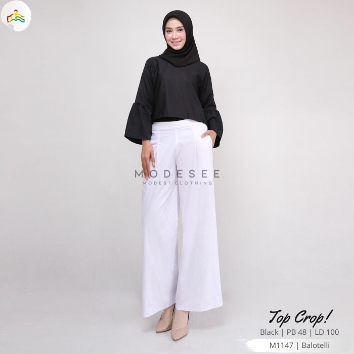 GRATIS ONGKIR Baju Wanita Muslimah Modern Atasan Top Crop Chic Dress Blus Blouse 12