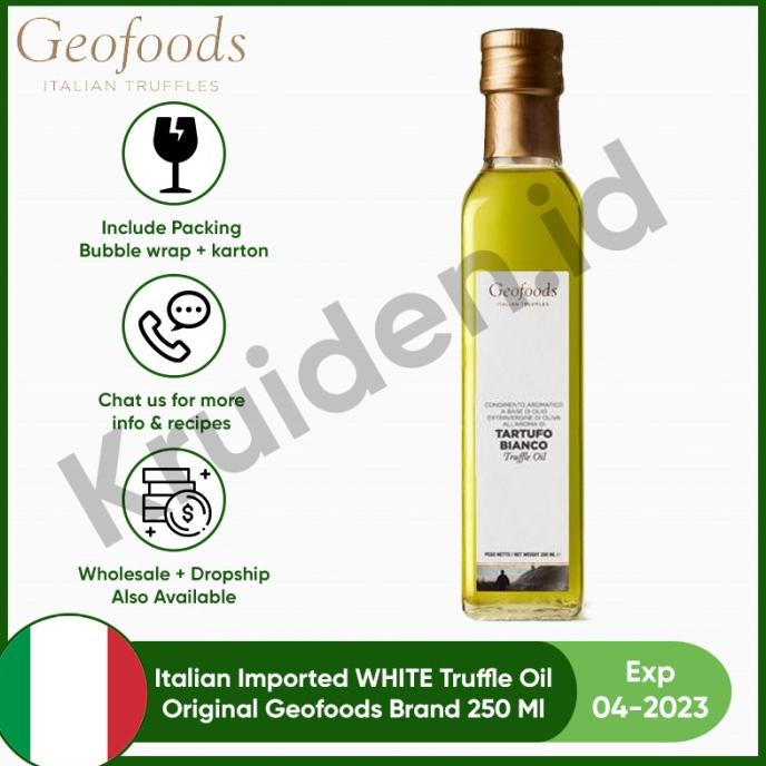 

Italian Imported Premium White Truffle Oil Geofoods Tartufo Bianco