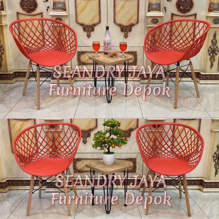 Kursi Teras Besi Minimalis / Rotan / Kayu / Aluminium / Promo Murah