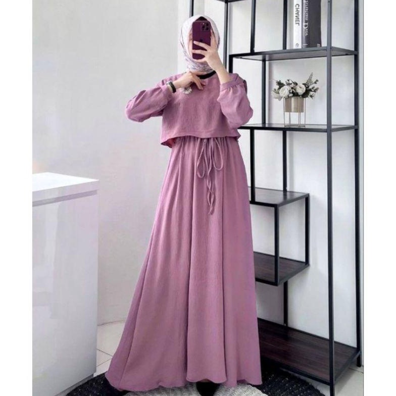 ➷ PGMT- GLENCA MAXY ALESHA ANDIN RIA RICIS DRESS CRINKLE AIRFLOW PREMIUM BUSUI 8040
