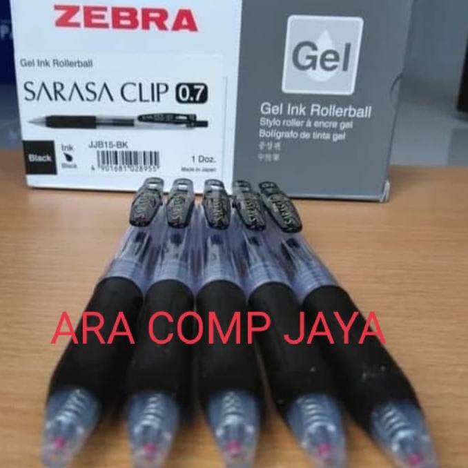 

BOLPOINT ZEBRA SARASA 0.7 HITAM ( ISI 12 PC ) / LUSIN ---NEW READY---