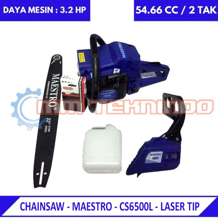 Terlaris Maestro - Cs6500G - Chainsaw - Gergaji Mesin