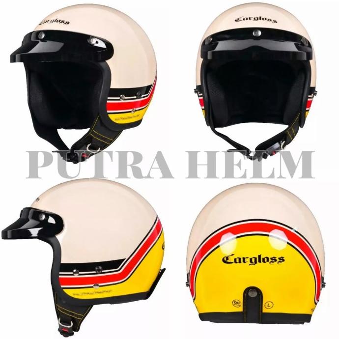 HELM CARGLOSS CFM RETRO ORIGINAL VINTAGE AVORIO NAINDE CREAM