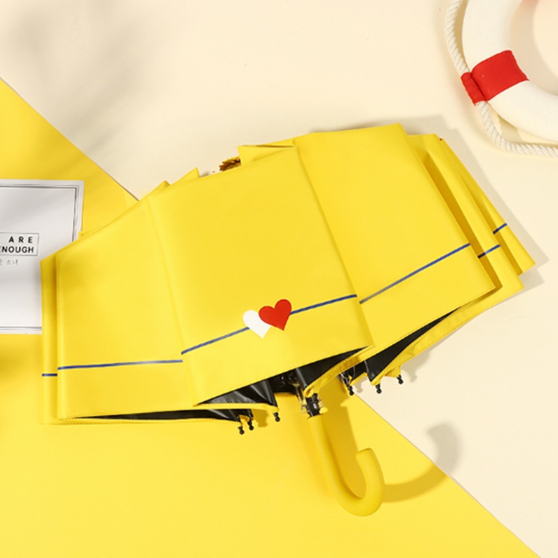 Holiven Payung Lipat Gantung Kait Warna Cerah Gagang U