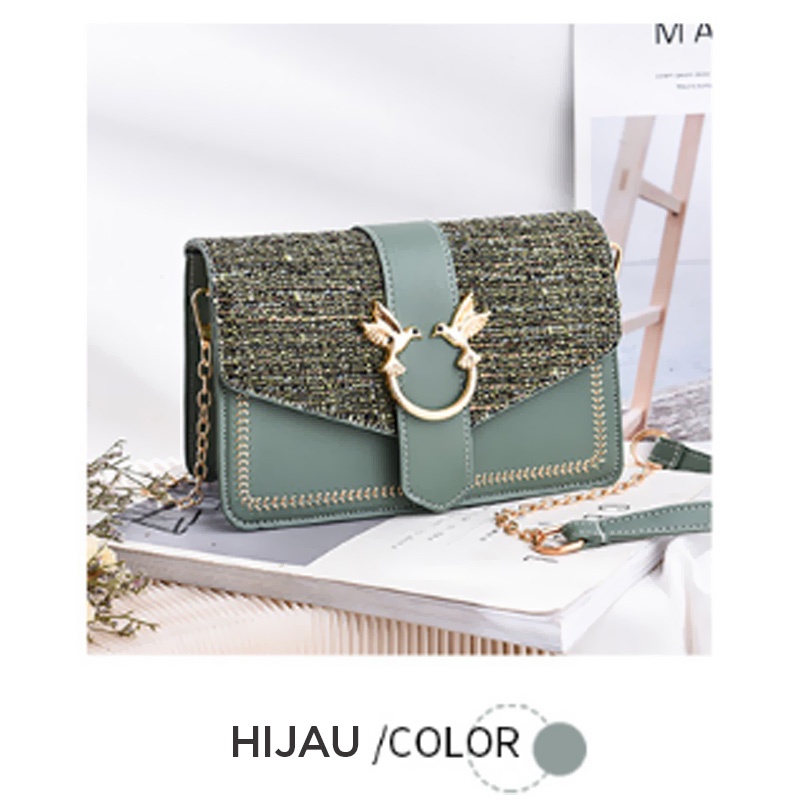 Holiven Tas Selempang Wanita / Women Chain Shoulder Bag