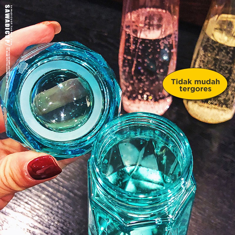 Holiven Botol Minum Gelas Kaca