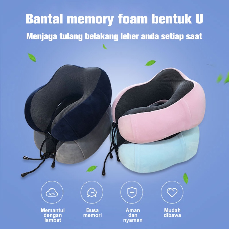 Holiven Bantal Memory Foam Bentuk U 27 cm