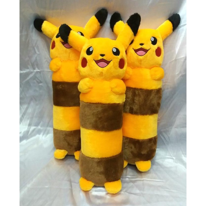 Boneka Guling Pokemon Pikachu Anak Bulu Import