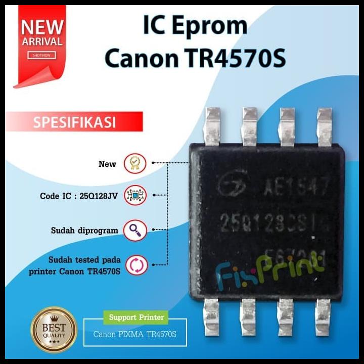 IC Eprom Canon TR4570S IC 25Q128JV Reset Counter Board Printer TR4570S