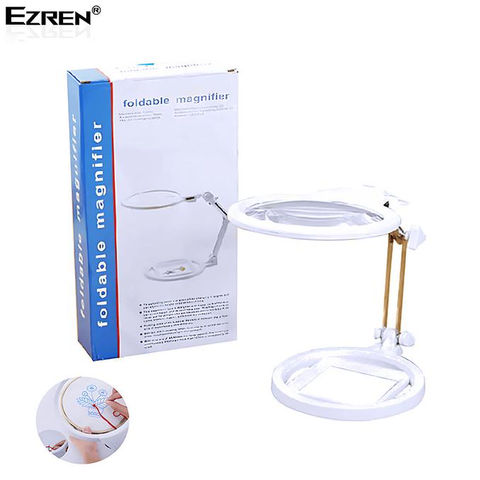 

Ezren Ez-0251 Kaca Pembesar Foldable Magnifier 2X 6X Led Lighting