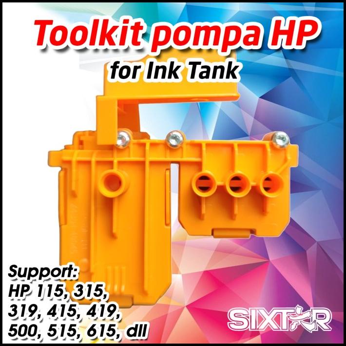 Toolkit HP Ink Tank Pompa Aliran Tinta Printer 115 315 415 500 515 615