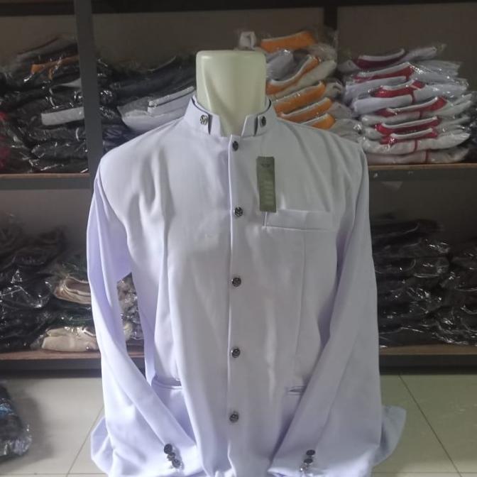 jasko baju koko semi jas putih polos