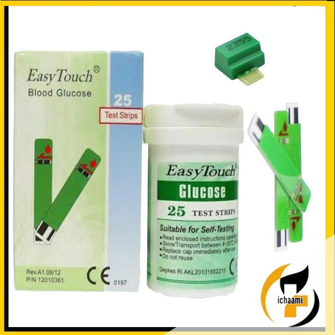 Promo Strip Alat Cek dan Tes Gula Darah Stik Easy Touch GCU 3 in 1 Refil Blood Glucose isi 10 dan 25