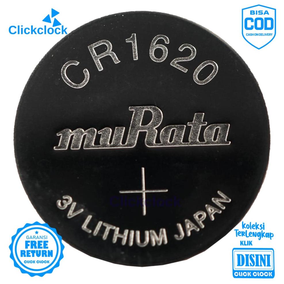 Promo Batu Jam Tangan Murata CR1620 Aksesoris Jam Silver Awet Original