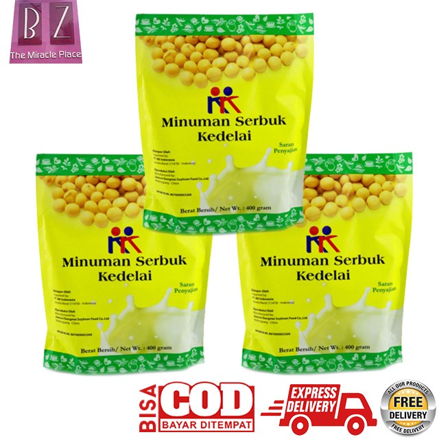 

Minuman Serbuk Susu Kedelai KK Indonesia 1200 Gram (3 Pack)
