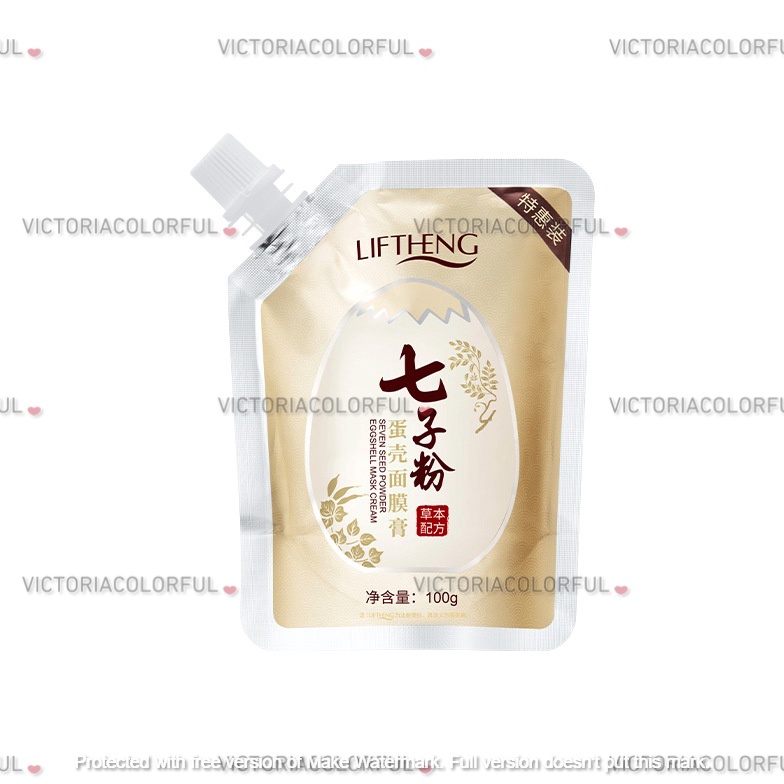 [V♫41♥) LIFTHENG~moisturizing yeast eggshell mask cream(masker wajah telur) top.produks