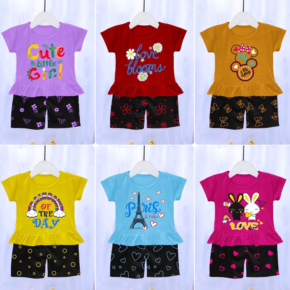 [SAU.22Jn23ᴱ] VALMELO BAJU ANAK PEREMPUAN / SETELAN BAJU ANAK CEWEK UMUR 0-4 TAHUN TERBARU