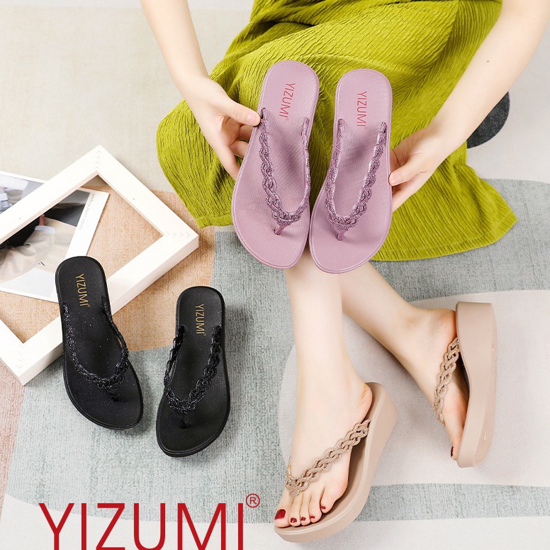 STOK TERBATAS|| SENDAL JEPIT WANITA SANDAL YIZUMI SANDAL JEPIT HAK WANITA | L5003-3