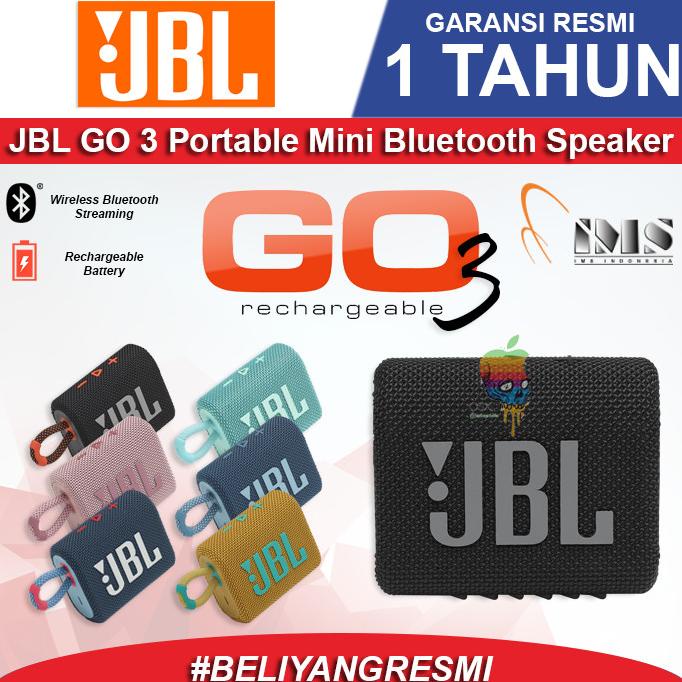 Jbl Go 3 Portable Speaker Bluetooth - Garansi Resmi Ims 1 Thn Jbl Go3