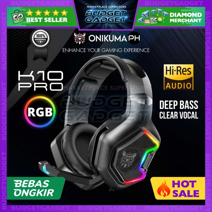 ONIKUMA Gaming Headphone Headset LED with Mic - K10 Pro