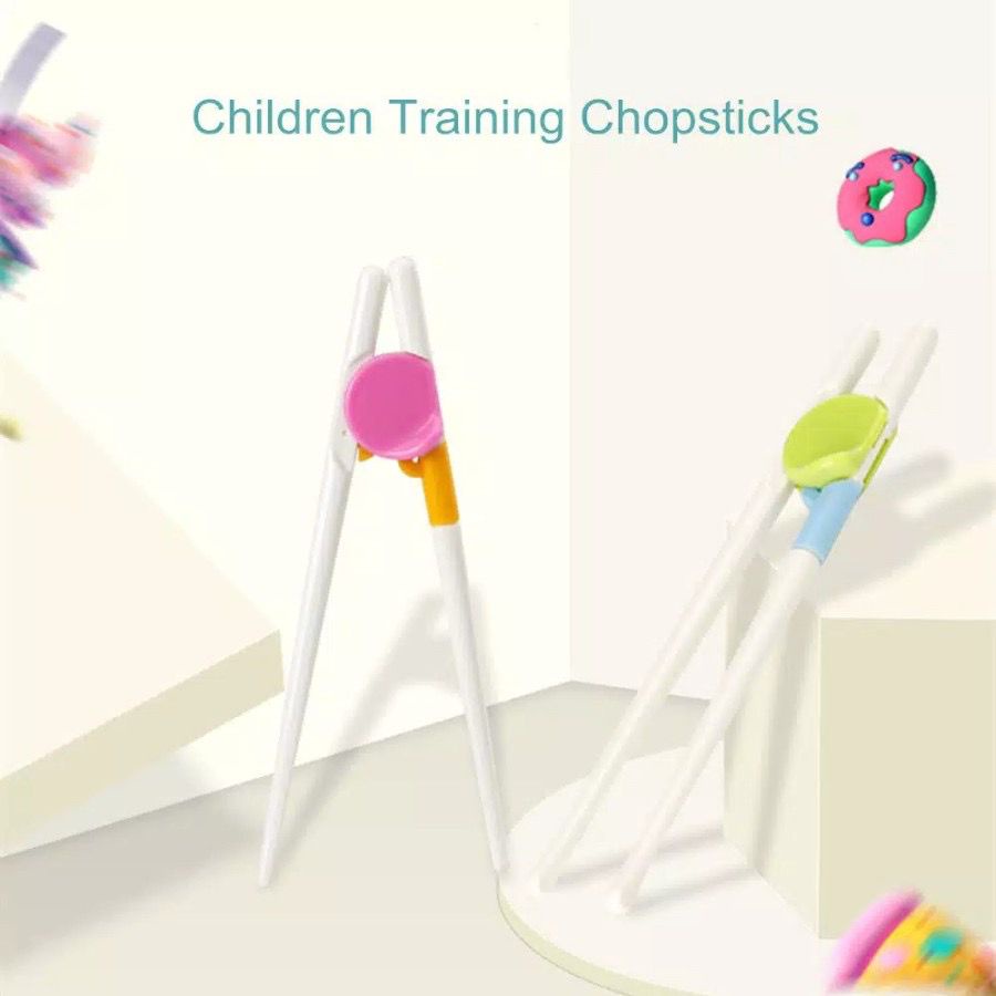 Sumpit anak balita latihan belajar makan Training chopsticks