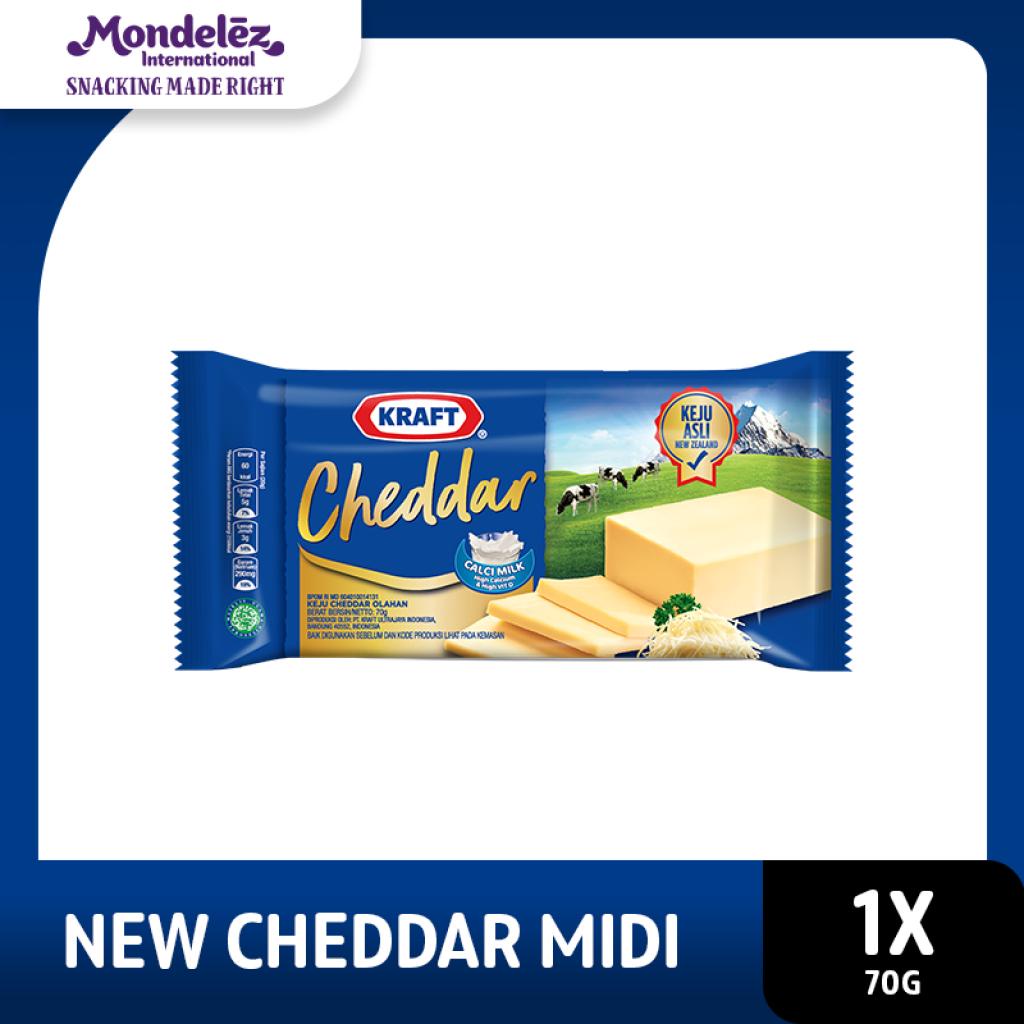 

Kraft Keju Cheddar Box 70g, ukuran ekonomis untuk masak kue dan burger