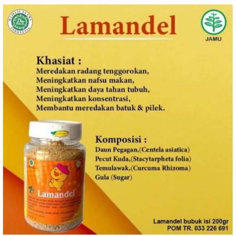 

Herbal lamandel 200 gram organik original