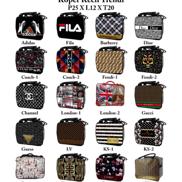 High Quality Tas travel bag / tas  Koper Kecil Trendi/tas tenteng