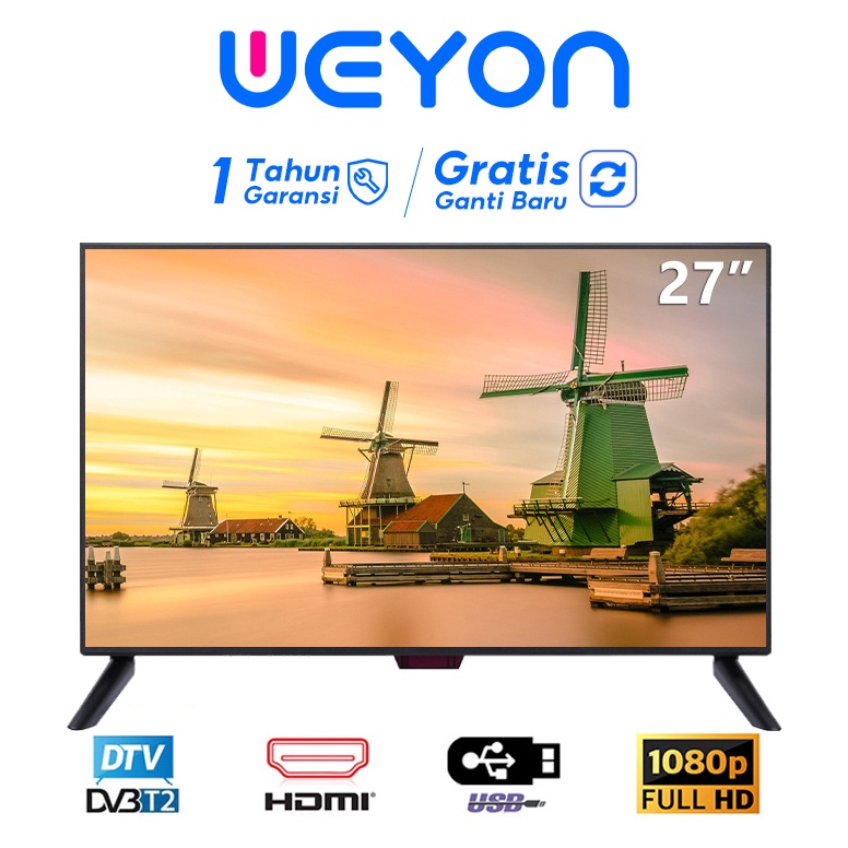 MURAH MERIAH Weyon TV Digital 21/22/24/25/27/30 inch TV LED FHD Televisi (Model TCLG-W25)