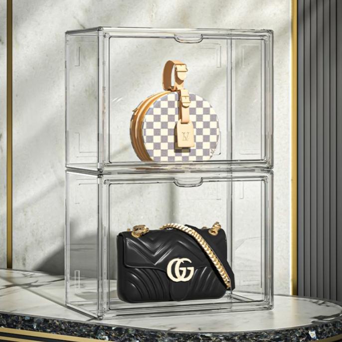 

8.8 [Crystal] Bag Box Full Acrylic Display Box Transparent Extra Large