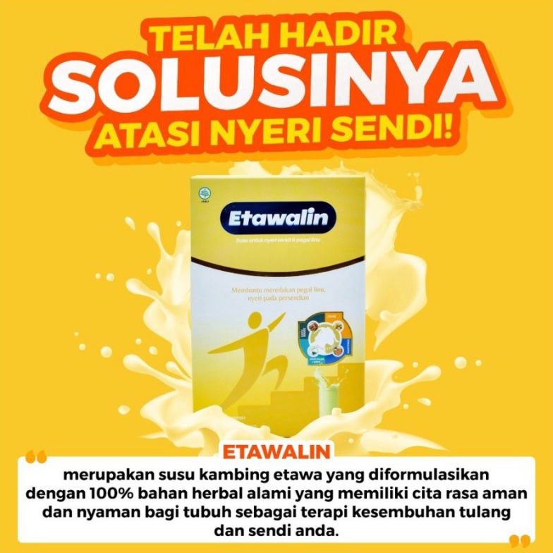 

HOT Product BOX ETAWALIN – Susu Kambing Etawa Tingkatkan Kepadatan & Kesehatan Tulang Sendi Susu Anti Asam Urat Rematik Nyeri Sendi.