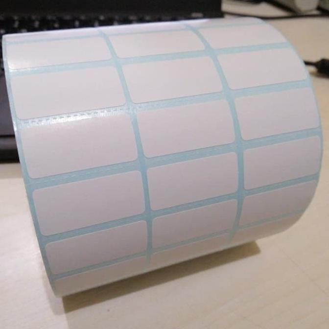 LABEL BARCODE 33 X 15 - 3 LINE - KERTAS STICKER LABEL SEMICOATED 33x15