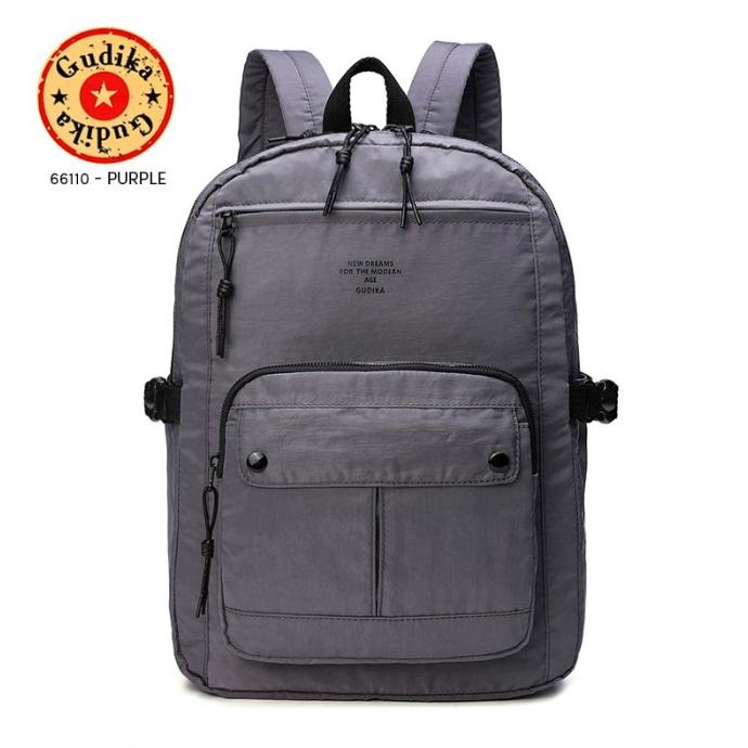 Ransel Gudika 66110 - Tas Ransel Laptop Wanita Pria Korea Ootd Terbaru